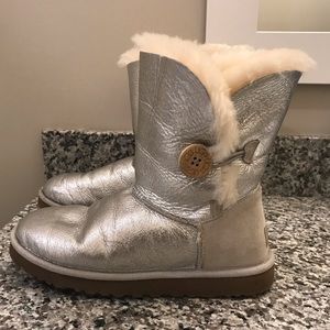 Silver UGG boots